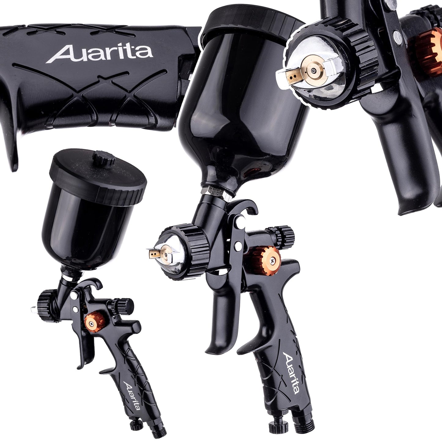 Pistolet lakierniczy AUARITA MINI LION 2 LIGHT, dysze 0,8 | 1,0 | 1,2 mm