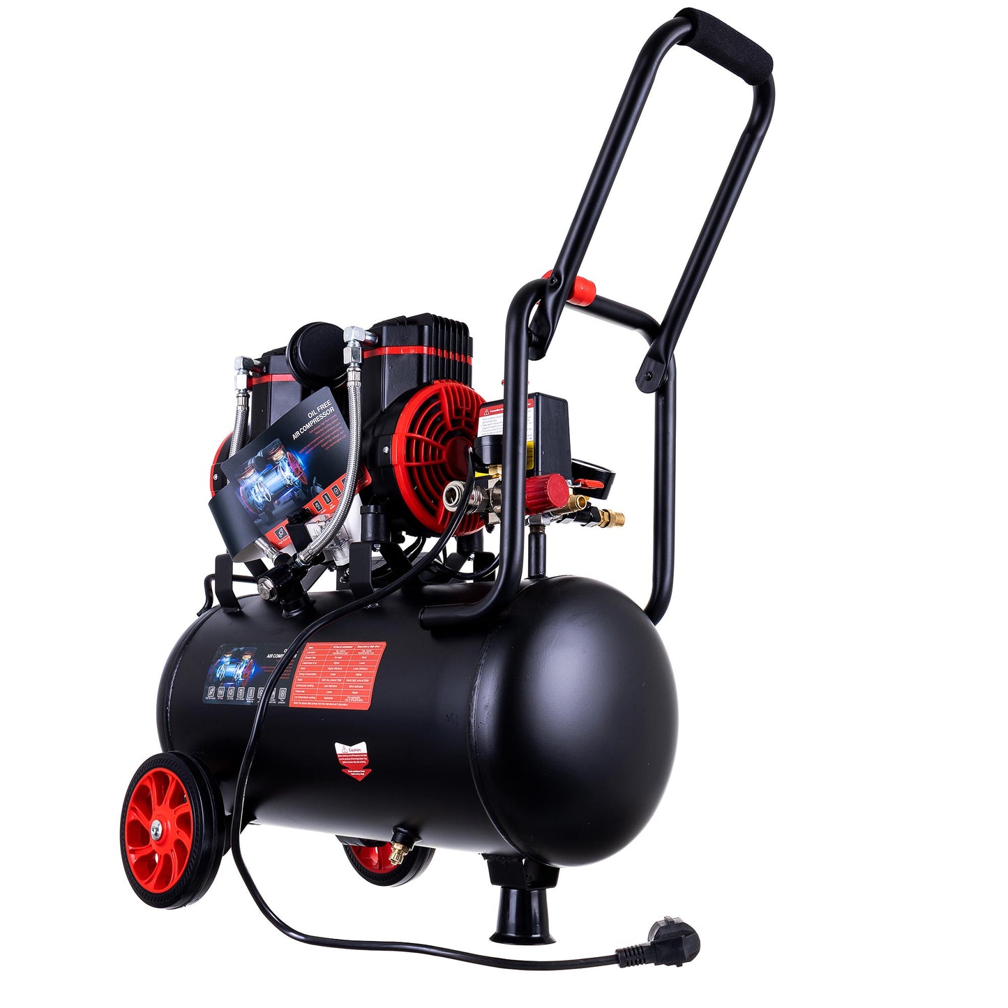 Kompresor bezolejowy AUARITA, butla 24L, 1450W, 8bar