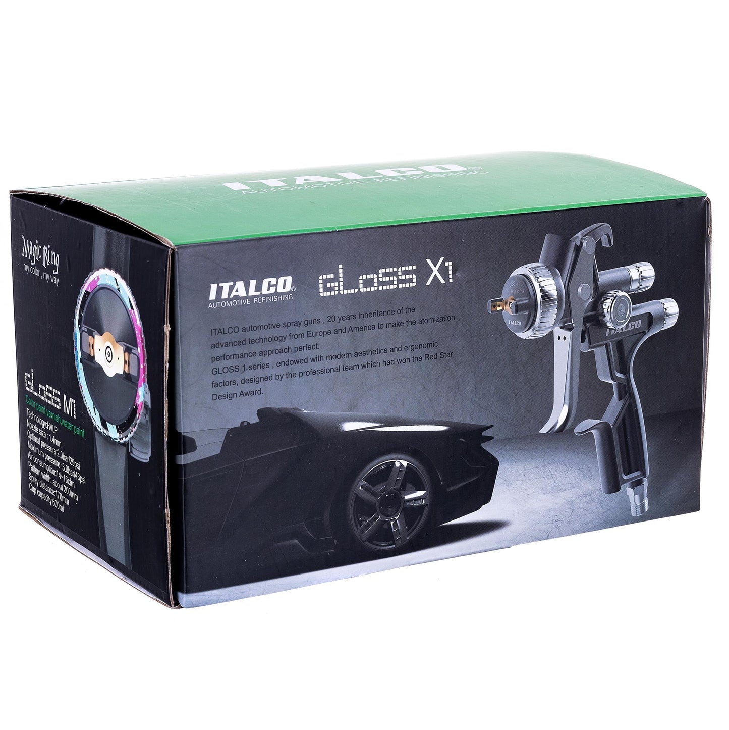 Pistolet lakierniczy ITALCO GLOSS MAGIC M1 HVLP dysze 1,3 | 1,4 mm