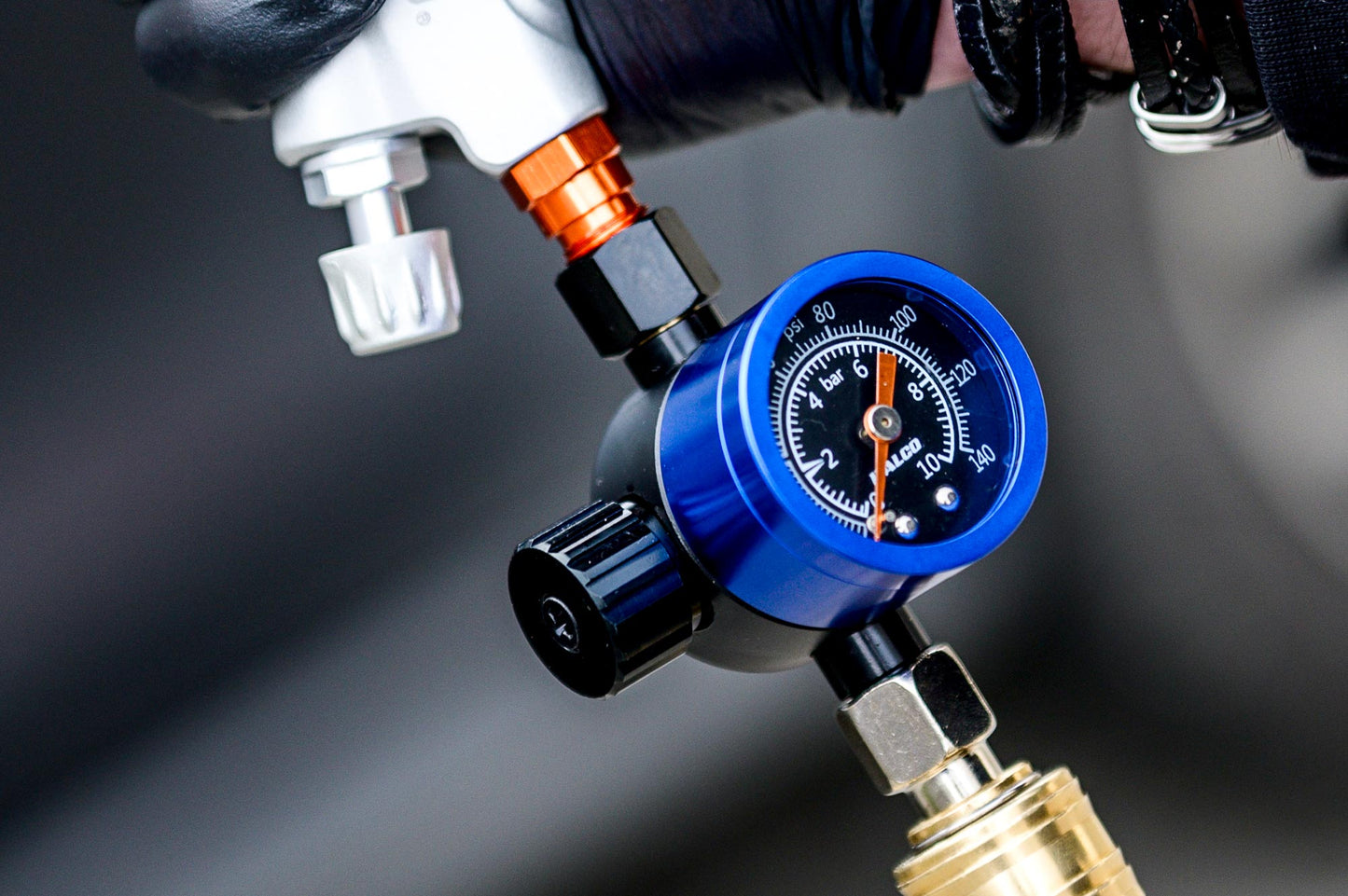 Reduktor Ciśnienia Pistoletu Lakierniczego Regulator ITALCO MODEL ONE BLUE