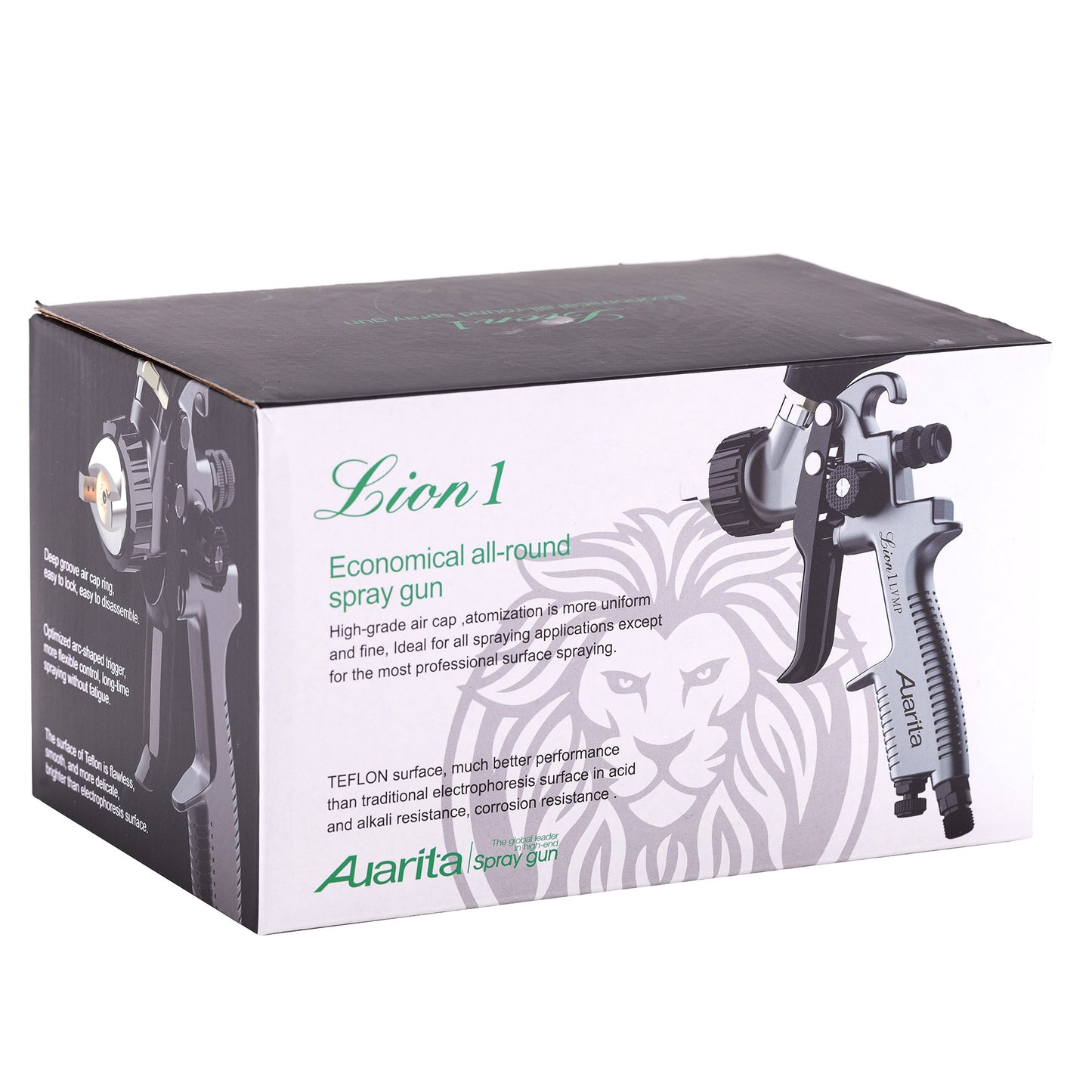 Pistolet lakierniczy AUARITA LION 1 LVMP, dysze 1,3 | 1,4 | 1,7 | 2,0 mm