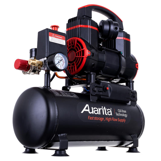 Kompresor bezolejowy AUARITA, butla 8L, 900W, 8bar