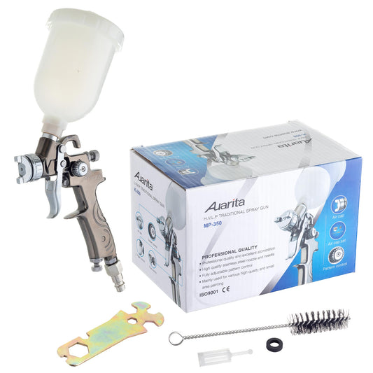 Pistolet lakierniczy AUARITA MINI MP-350 HVLP, dysze 0,8 | 1,0 | 1,2 mm