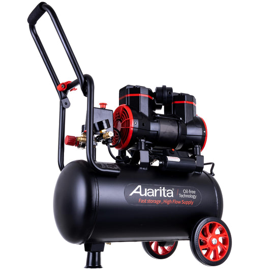 Kompresor bezolejowy AUARITA, butla 24L, 1450W, 8bar