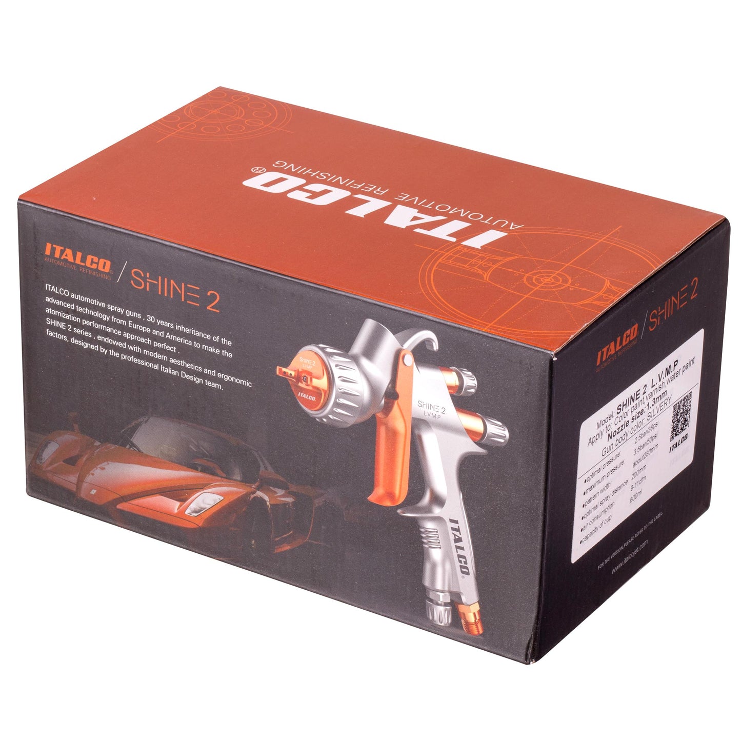 Pistolet lakierniczy ITALCO SHINE 2 LVMP dysze 1,3 | 1,4 mm
