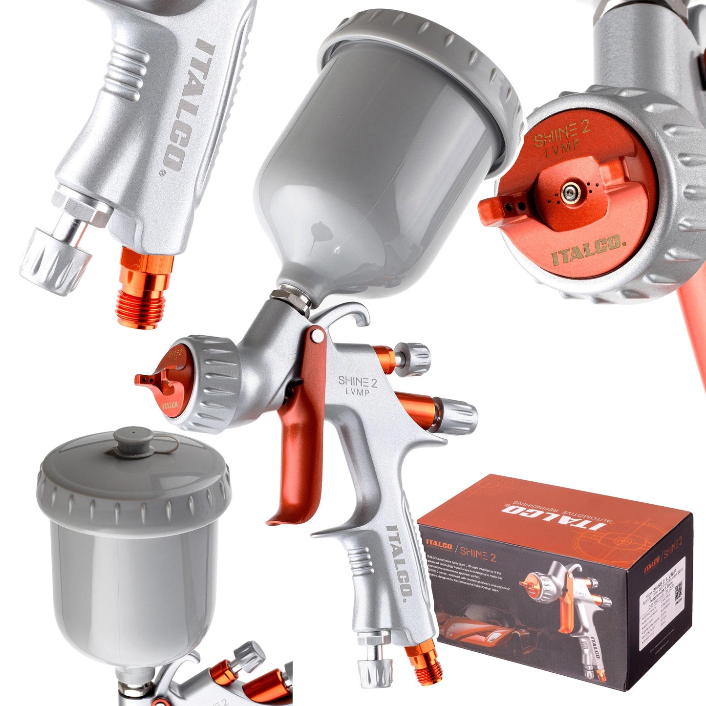 Pistolet lakierniczy ITALCO SHINE 2 LVMP dysze 1,3 | 1,4 mm